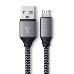 Cablu Satechi ST-TAL10M USB-A to Lightning 15W Braided 25cm Grey imagine