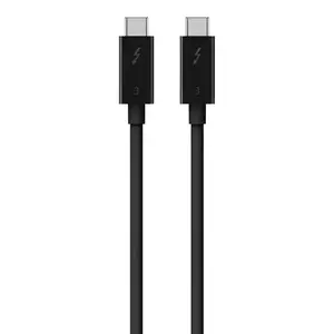 Cablu Belkin Thunderbolt 3 USB-C to USB-C 100W 0.8m Black imagine