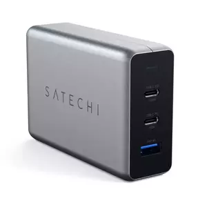 Incarcator Retea Satechi ST-TC100GM-EU 100W 2x USB-C USB-A GaN imagine