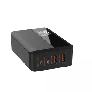 Incarcator retea Serioux QC100WGAN 100W GaN 2x USB-C 2x USB-A Black imagine