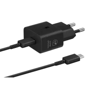 Incarcator retea Samsung EP-T2510XBEGEU Super Fast Charging 25W USB-C cablu USB-C inclus Black imagine