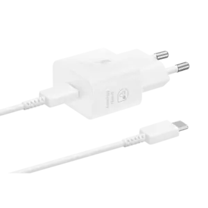 Incarcator retea Samsung EP-T2510XWEGEU Super Fast Charging 25W USB-C cablu USB-C inclus White imagine