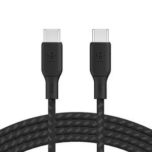 Cablu de date Belkin Braided USB-C la USB-C 2m Negru imagine