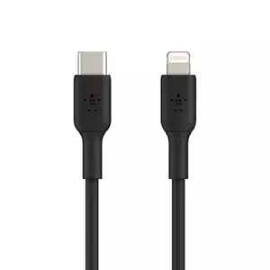 Cablu de date Belkin USB-C la Lightning 1m Negru imagine