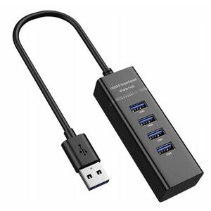 Hub cu 4 Porturi USB 3.0 de 5 Gbps LED Indicator Compact Q 303 imagine