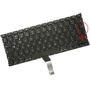 Tastatura Apple MacBook Air A1466 2012 layout UK fara rama enter mare imagine