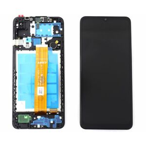 Display Samsung Galaxy A12 A125 OEM Display LCD Black Negru cu Rama imagine