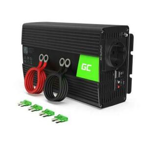 Invertor de tensiune 1000W/2000W 12V la 230V Volt USB DC AC Unda sinusoidala pura Green Cell imagine