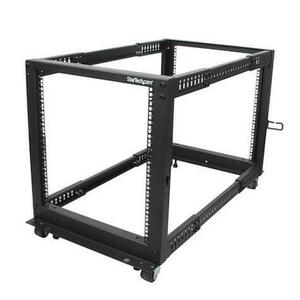 Rack de podea StarTech 4POSTRACK12U, 22-40inch, 12U (Negru) imagine