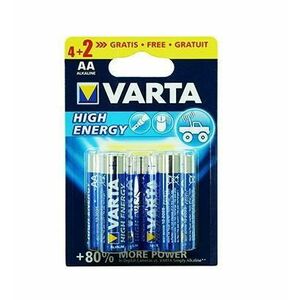 Set 6 baterii VARTA LR06 BLISTER, ALCALINA imagine