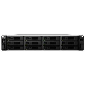 NAS Synology RS3618xs, Gigabit, 12 Bay-uri, Procesor Intel Xeon D-1521, Quad Core 2.4 GHz (base) / 2.7 GHz (turbo), 8 GB DDR4 (Negru) imagine