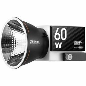 Lampa video profesionala LED Zhiyun MOLUS G60, Bi-Color, COB, 2376 Lux (Alb/Negru) imagine