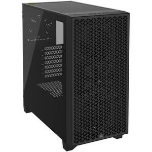 Carcasa Corsair 3000D Mid-Tower, ATX, fara sursa, 2 ventilatoare AF120 ELITE Series incluse, Negru imagine