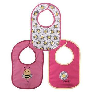 Set 3 bavete bumbac si peva Lorelli, 30 x 19 cm, inchidere cu banda velcro imagine