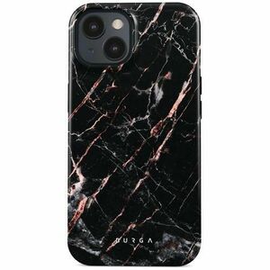 Husa Burga Dual Layer Rose Gold Marble compatibila cu iPhone 15 imagine