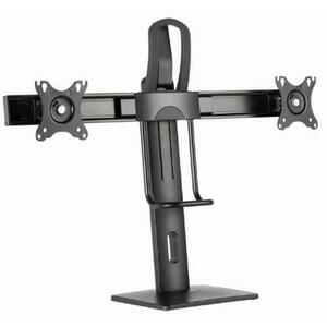 Suport birou 2 monitoare Gembird MS-D2-01, 17inch - 27inch, 12 kg, VESA 75x75/100x100 (Negru) imagine