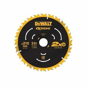 Disc ferastrau circular DeWALT DT20432-QZ, 210x30mm 24T imagine