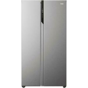 Side by side Haier HSR5918DNMP, 528 l, Total No Frost, Multi air flow, Clasa D, SuperCooling, SuperFreezing, Holidays, H 177 cm (Inox) imagine