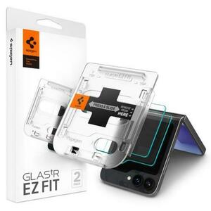 Folie de protectie Ecran Spigen EZ FIT pentru Samsung Galaxy Z Flip6, Sticla Securizata, Full Glue, Set 2 bucati, 2.5D, Ecran Exterior AGL07972 imagine