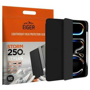 Husa Book Cover Eiger Storm 250m Stylus EGSR00233, pentru Apple iPad Pro 11 2024 (Negru) imagine