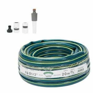 Furtun Micul Fermier GF-2122 Bluebos Plus, 1/2inch, 20 m, 4 straturi, set duze imagine