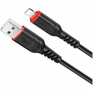 Cablu de Date HOCO X59 Victory, USB la Lightning, 1m, 2.4A, Negru imagine