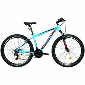 Bicicleta MTB Colinelli 2723, Schimbator Shimano ST-EF500, 21 Viteze, Cadru Aluminiu, Marimea M, Roti 27.5inch, Frane V - Brake (Albastru) imagine