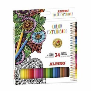 Creioane colorate ALPINO Color Experience Premium, cutie carton, 24 culori/set imagine