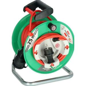 Derulator Brennenstuhl 1098550001, IP 44, 1 priza, 23+2 m (Verde/Rosu) imagine