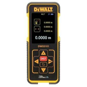 Telemetru cu laser DeWalt DW03101-XJ, 100 m, Buetooth (Galben/Negru) imagine