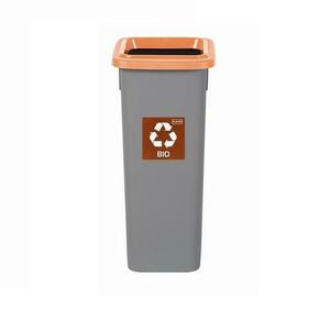 Cos plastic reciclare selectiva PLAFOR Fit Bio, capacitate 53l (Gri) imagine