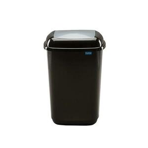 Cos plastic reciclare selectiva PLAFOR Quatro, capacitate 45l (Negru) imagine