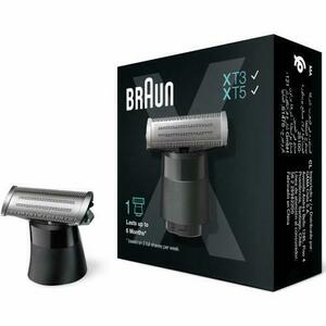 Rezerva aparat hibrid de barbierit si tuns barba Braun Series X XT10, Negru imagine