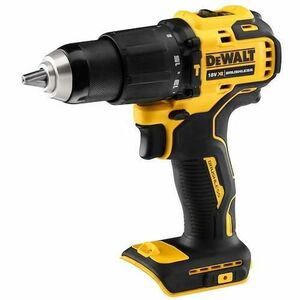 Masina de gaurit si insurubat cu percutie DeWalt DCD709N-XJ, 340 W, 18 V, 1650 rpm, 65 Nm, fara acumulator li-ion (Galben/Negru) imagine