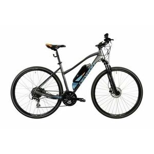 Bicicleta Electrica Devron 28162, roti 28inch, cadru aluminiu L, 16 viteze (Gri) imagine