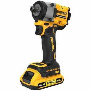 Masina de insurubat cu impact DeWalt DCF922D2T-QW, 2500 rpm, 406 Nm, 2 acumulatori, 18 V, 2.0 Ah, incarcator, valiza (Galben/Negru) imagine