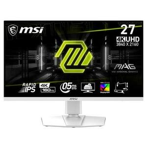 Monitor Gaming Rapid IPS LED MSI MAG 27inch 274URFW, UHD (3840 x 2160), HDMI, DisplayPort, Pivot, 160 Hz, 0.5 ms (Alb) imagine