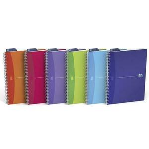 Caiet cu spirala OXFORD Office MyColours, A5, 90 file - 90g/mp, Scribzee, coperta PP, matematica imagine