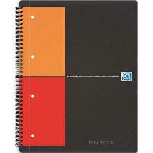 Caiet cu spirala OXFORD Int. Filingbook, A4+, 100 file-80g/mp, hardcover, Scribzee, matematica imagine