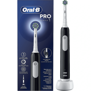 Periuta de dinti electrica Oral-B Pro Series 1, Curatare 3D, 3 moduri periaj, Timer, Senzor de presiune, 1 capat inclus (Negru) imagine