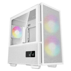 Carcasa DEEPCOOL CH360 DIGITAL, Middle Tower, ARGB (Alb) imagine