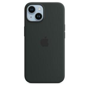 Husa Protectie Spate Apple MW5R3ZM/A pentru iPhone 14, Silicon, MagSafe (Negru) imagine