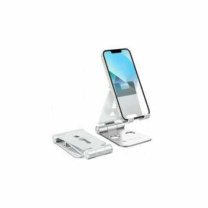 Suport de birou universal pentru smartphone-uri Techly I-SMART-STAND6, Reglabil cu unghi de pana la 270°, aluminiu (Argintiu) imagine