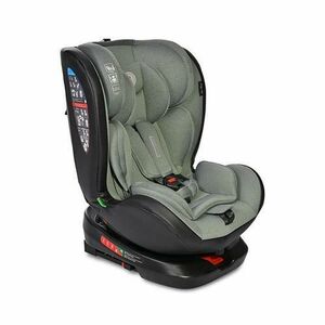 Scaun auto pentru copii Lorelli Nebula, i-Size, Isofix, R129, rotativ 360 grade, 0 luni-12 ani, 40-150 cm, pozitie de somn, rear facing, reglabil, sistem antibasculare, materiale premium, Verde imagine