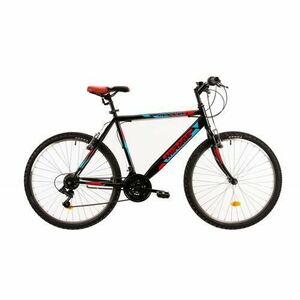 Bicicleta Mtb Dhs 2603, roti 26 Inch, cadru otel 480 mm, Rosu/Negru imagine