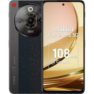 Telefon Mobil ZTE nubia Focus Pro, Procesor Unisoc T760 Octa-Core, IPS LCD touchscreen 6.72inch, 8GB RAM, 256GB Flash, Camera Tripla 108+5+2MP, Wi-Fi, 5G, Dual Sim, Android (Negru) imagine