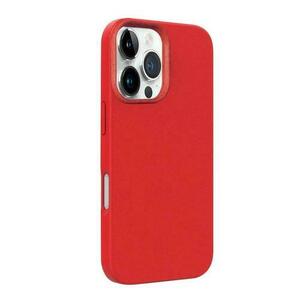 Husa Multiple Color Wheat MagSafe Lemontti pentru iPhone 16 Pro Max, Rosu imagine