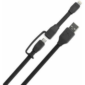 Cablu de date Tylt Duo, Lightning/MicroUSB, 0.6m (Negru) imagine