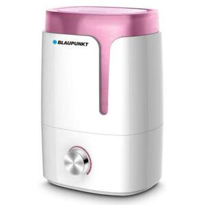 Umidificator de aer Blaupunkt AHS301, 3.5 L, 300 ml/h, Ultrasonic, Ionizare, Aromaterapie (Alb/Roz) imagine