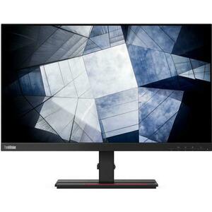 Monitor IPS LED Lenovo ThinkVision 23.8inch P24h-2L, QHD (2560 x 1440), HDMI, DisplayPort, USB Type-C, Boxe, Pivot (Negru) imagine